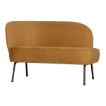 Vogue Lounge Fauteuil Rechts Fluweel Mosterd