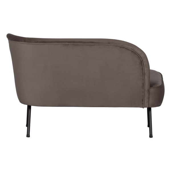 Vogue Lounge Fauteuil Rechts Fluweel Nougat