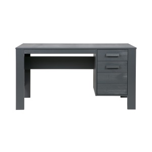 Dennis Bureau Grenen Steel Grey Geborsteld [fsc]