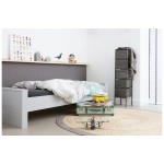 Dennis Bed 90x200 Cm Grenen Betongrijs Geborsteld [fsc]