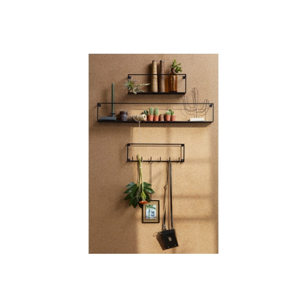Meert Wandplank Zwart 100cm