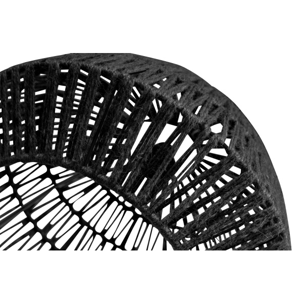 Kace Hanglamp Jute Zwart Ø45cm