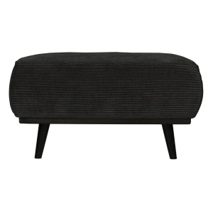 Statement Hocker Brede Platte Rib Graphite