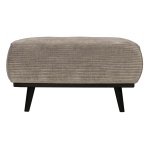 Statement Hocker Brede Platte Rib Clay