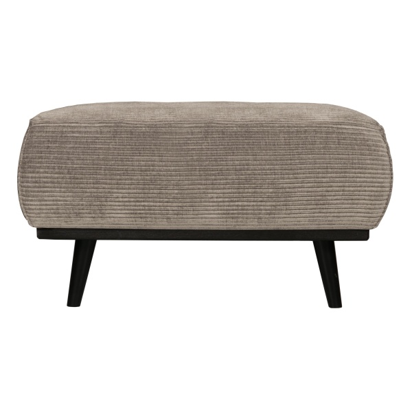 Statement Hocker Brede Platte Rib Clay