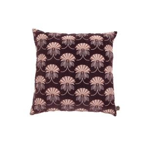 Vintage Floral Kussen Fluweel Burgundy 48x48