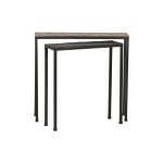 Set V 2 - Lane Bijzettafels Metaal Antique Brass/zwart