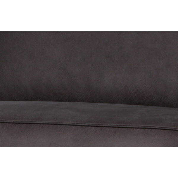 Statement 4-zits Bank 280 Cm Lederlook Grijs
