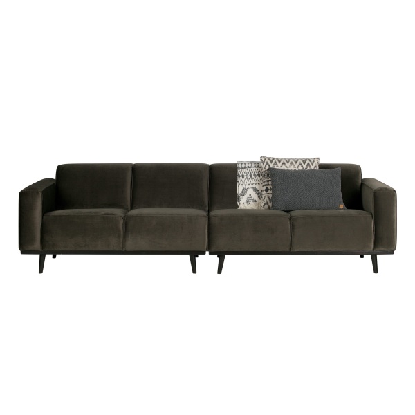 Statement 4-zits Bank 280 Cm Fluweel Warm Groen