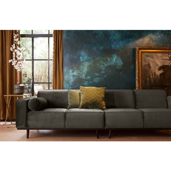 Statement 4-zits Bank 280 Cm Fluweel Warm Groen