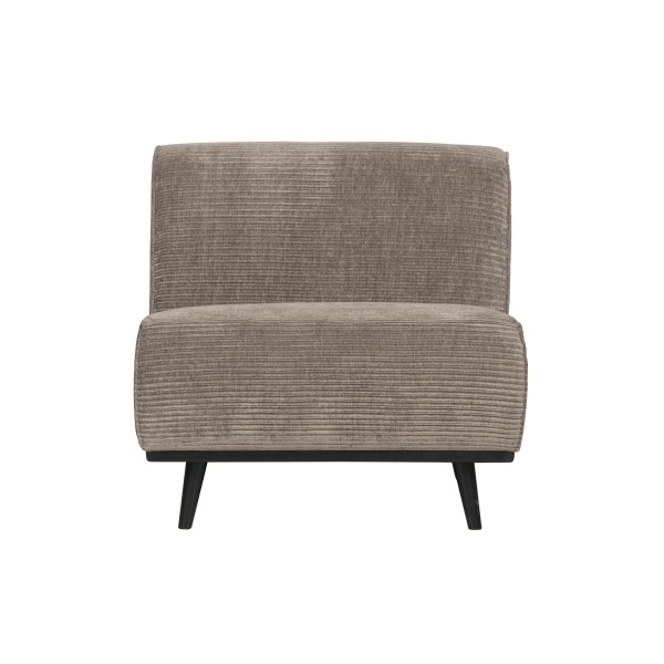 Statement 1-zits Element Brede Platte Rib Clay