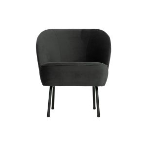 Vogue Fauteuil Fluweel Zwart