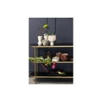 Smokey Sidetable Metaal/glas Antique Brass