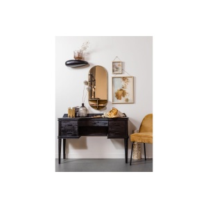 Boudoir Kaptafel Hout Zwart