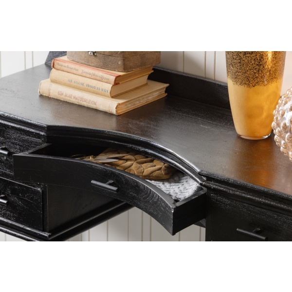 Boudoir Kaptafel Hout Zwart