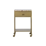 Clinic Nachtkastje Marmer Antique Brass