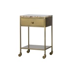 Clinic Nachtkastje Marmer Antique Brass