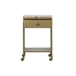 Clinic Nachtkastje Marmer Antique Brass