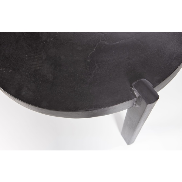 Set V 2 - Burly Bijzettafel Metaal Zwart