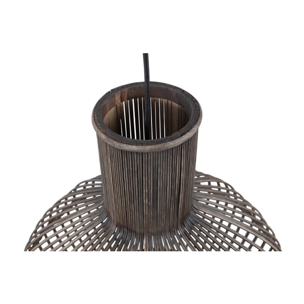 Asia Hanglamp Bamboe Zwart
