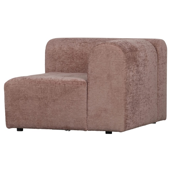 Caleidoscoop 1-zits Arm Links Structure Velvet Blush