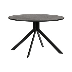 Bruno Eettafel Rond Mdf Zwart Ø120cm