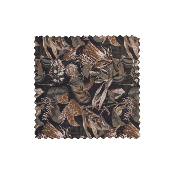 Caleidoscoop 1-zits Arm Links Printed Velvet Bq Zwart