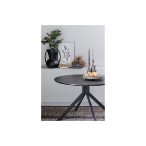 Bruno Eettafel Rond Mdf Zwart Ø120cm