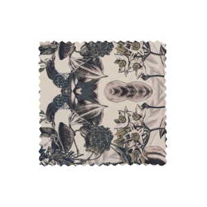 Caleidoscoop 1.5-zits Rug Rechts Printed Velvet Bq Off White