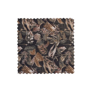 Caleidoscoop 1.5-zits Rug Rechts Printed Velvet Bq Zwart