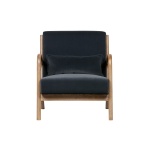 Mark Fauteuil Fluweel Antraciet