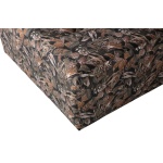 Caleidoscoop Poef Printed Velvet Bq Zwart