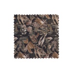 Caleidoscoop Poef Printed Velvet Bq Zwart