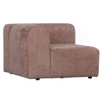 Caleidoscoop 1-zits Arm Rechts Structure Velvet Blush