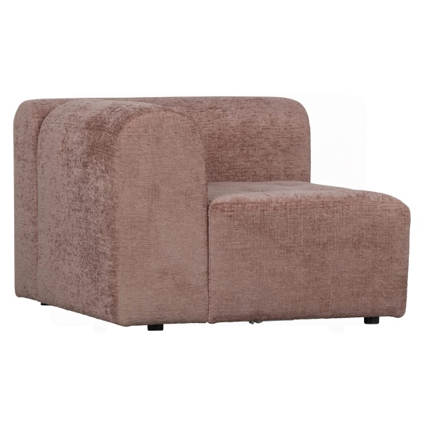 Caleidoscoop 1-zits Arm Rechts Structure Velvet Blush