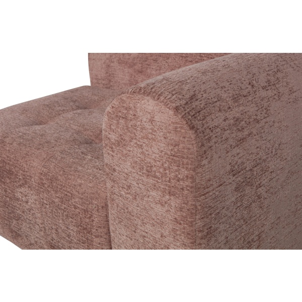 Caleidoscoop 1-zits Arm Rechts Structure Velvet Blush