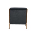 Mark Fauteuil Fluweel Antraciet