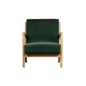 Mark Fauteuil Fluweel Flesgroen