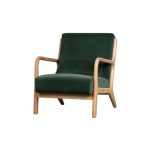 Mark Fauteuil Fluweel Flesgroen