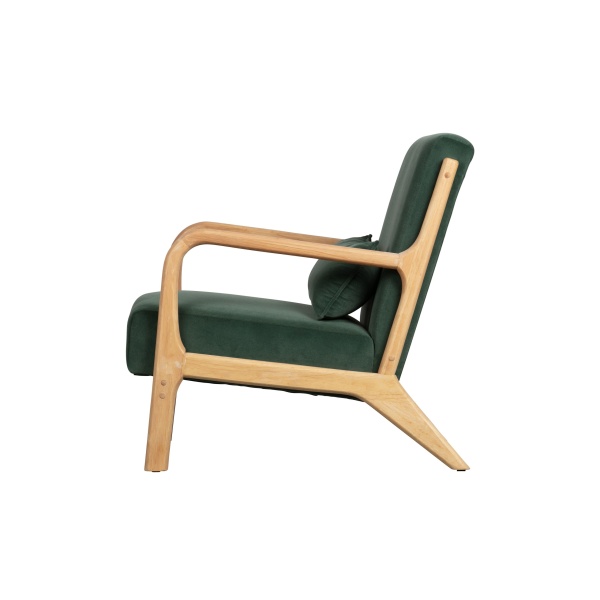 Mark Fauteuil Fluweel Flesgroen