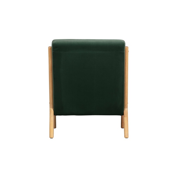 Mark Fauteuil Fluweel Flesgroen