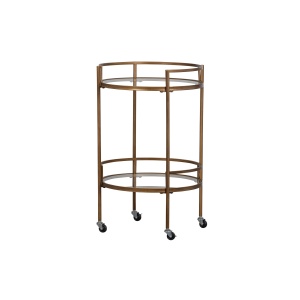 Zora Trolley Metaal/glas Antique Brass Online Kopen 4UDesigned.nl