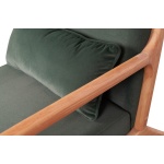 Mark Fauteuil Fluweel Flesgroen