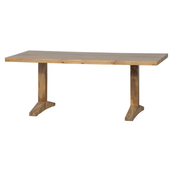 Deck Eettafel 200x90cm Mango Hout Naturel