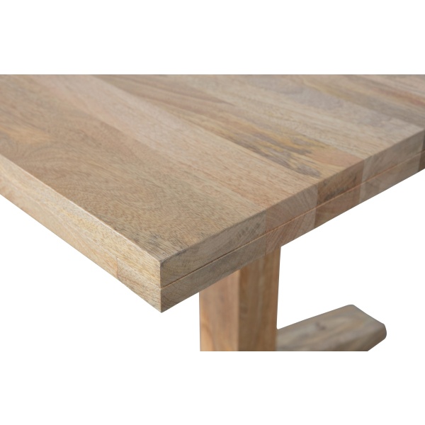 Deck Eettafel 200x90cm Mango Hout Naturel