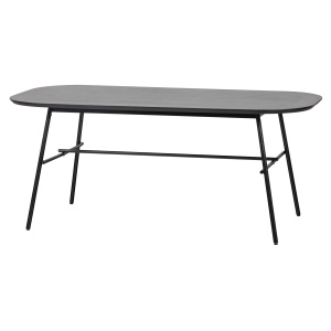 Elegance Eettafel Mango Hout/metal Zwart