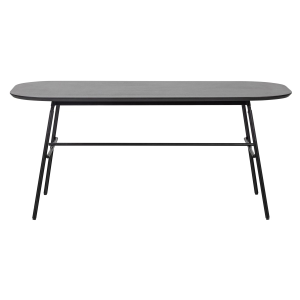 Elegance Eettafel Mango Hout/metal Zwart
