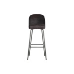 Vogue Barstoel 80cm Leer Zwart