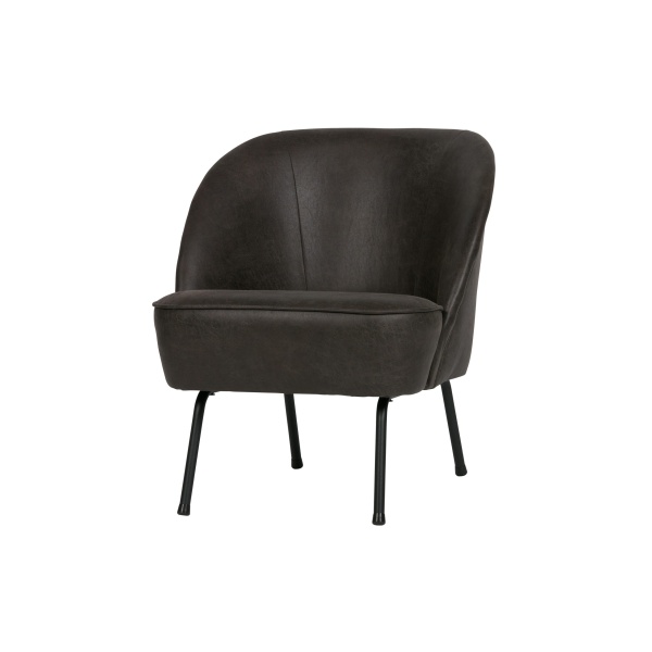 Vogue Fauteuil Leer Zwart