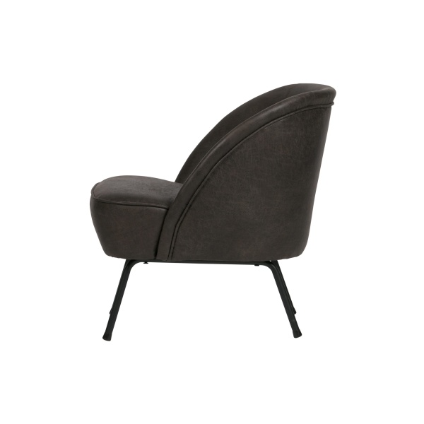 Vogue Fauteuil Leer Zwart